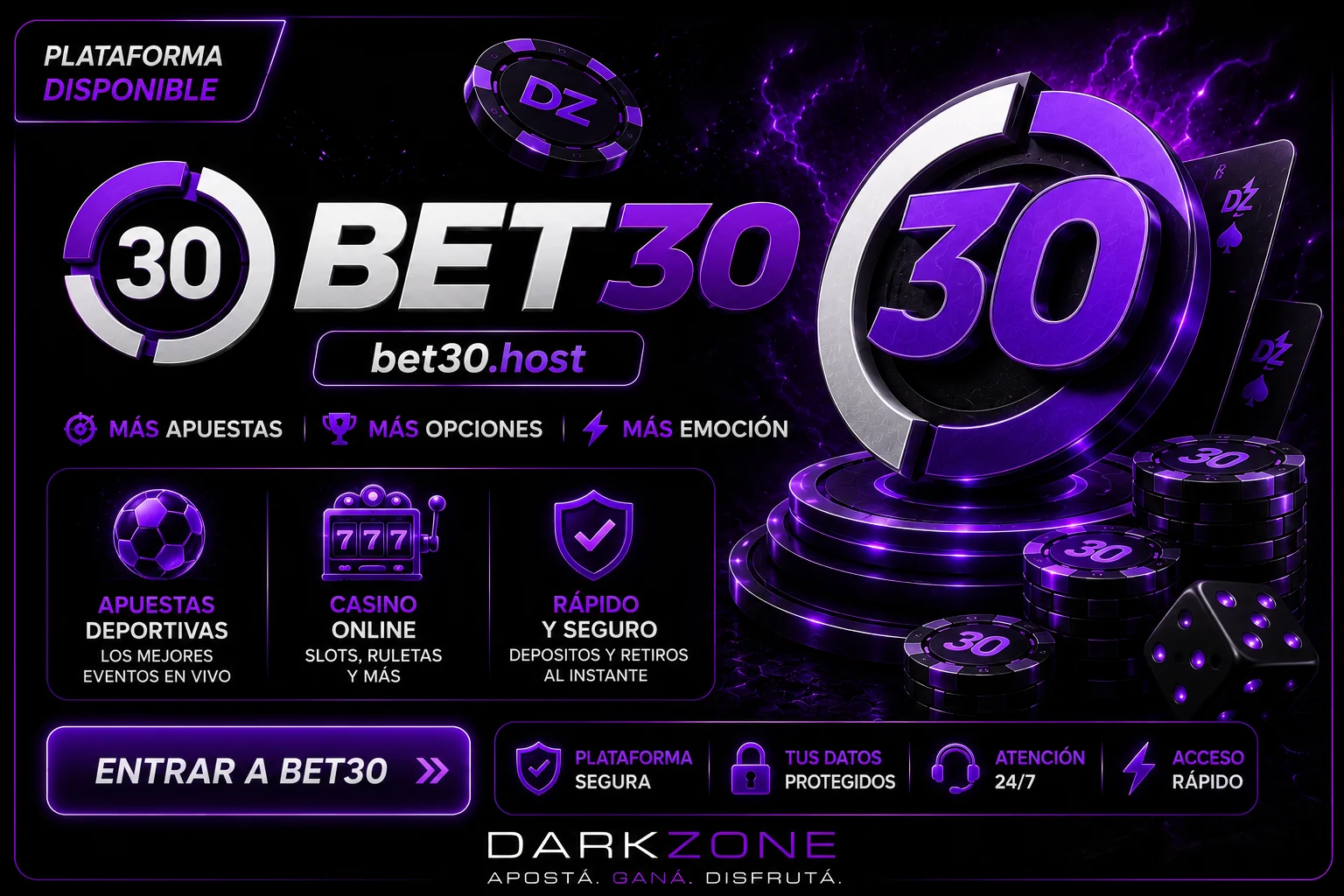 Bet30 en DarkZone